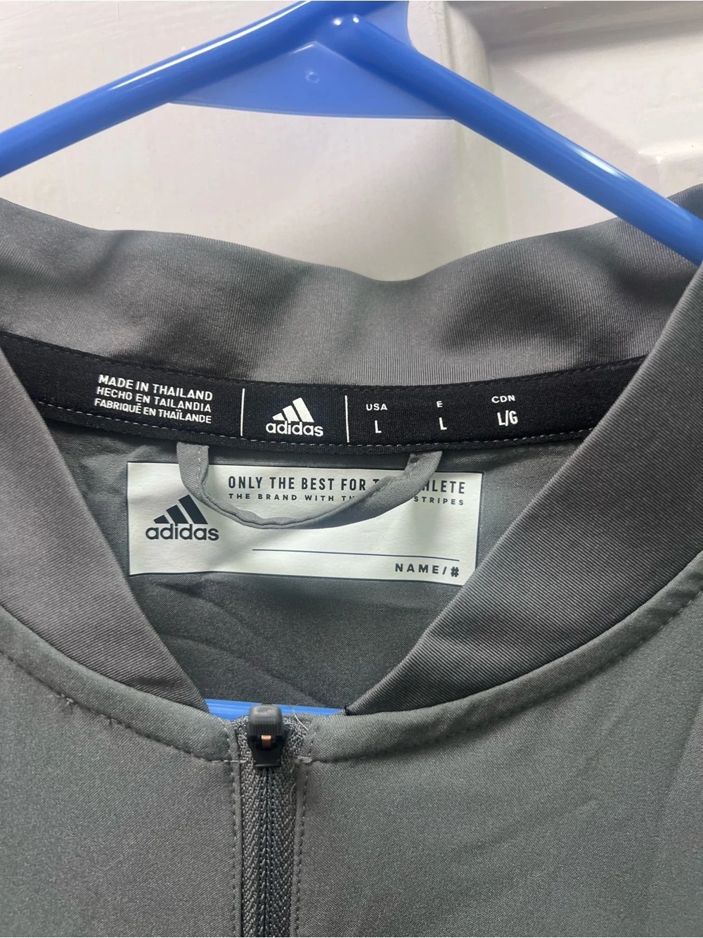 adidas Men's Charcoal Gray Quarter-Zip Training Pullover